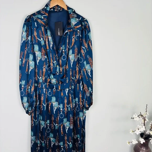 Fashion Nova Navy Printed Jumpsuit - Picture 5 of 9